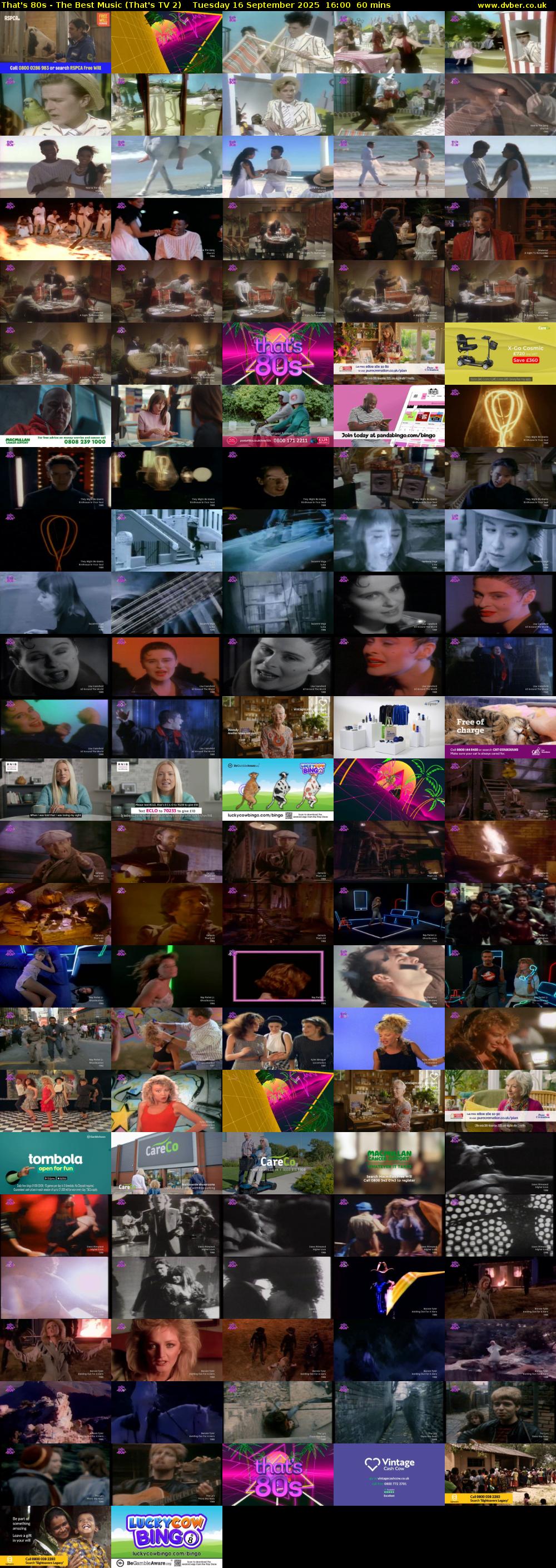 That's 80s - The Best Music (That's TV 2) Tuesday 16 September 2025 16:00 - 17:00