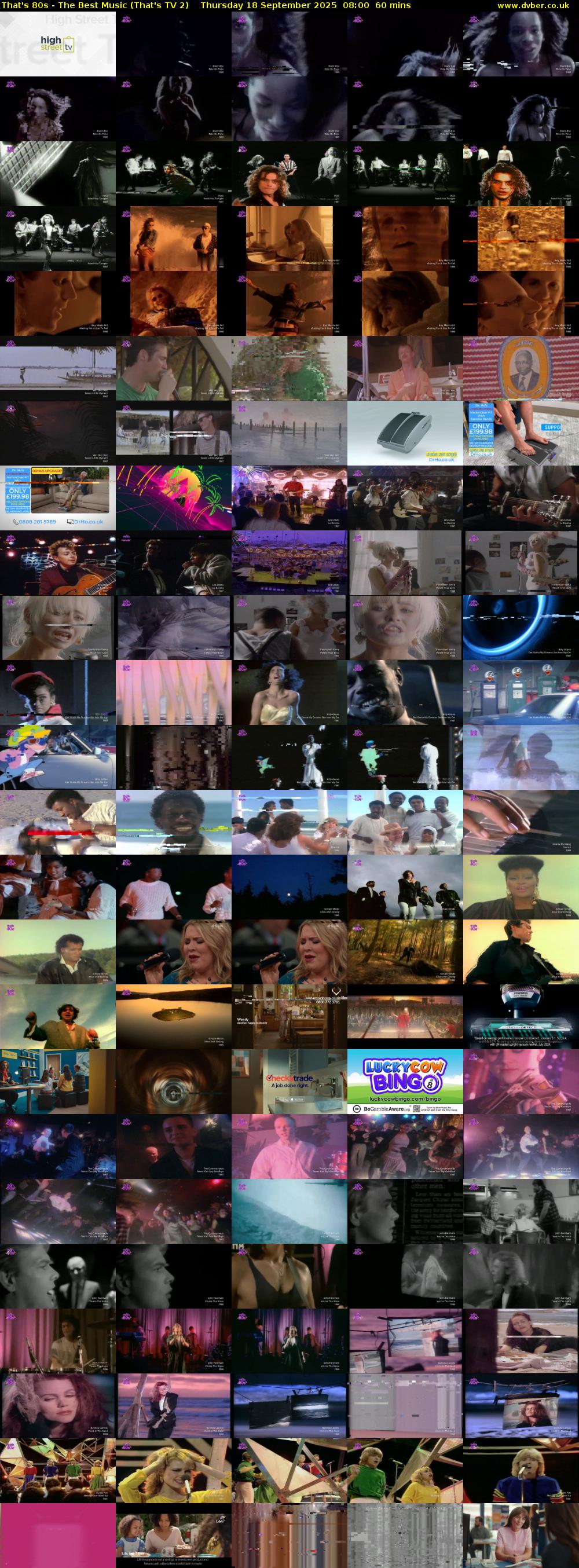 That's 80s - The Best Music (That's TV 2) Thursday 18 September 2025 08:00 - 09:00