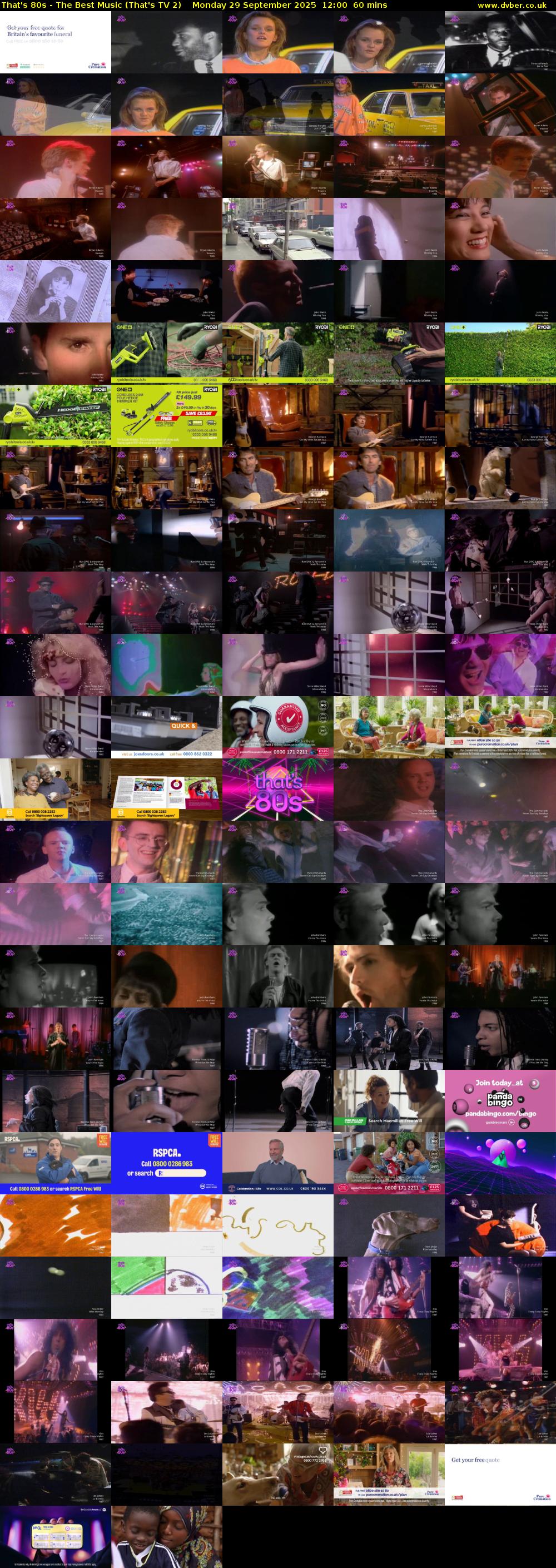 That's 80s - The Best Music (That's TV 2) Monday 29 September 2025 12:00 - 13:00