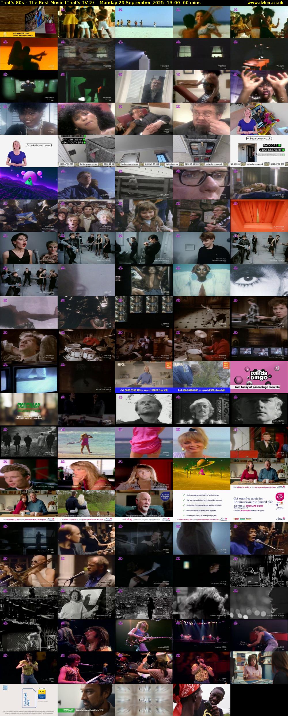 That's 80s - The Best Music (That's TV 2) Monday 29 September 2025 13:00 - 14:00