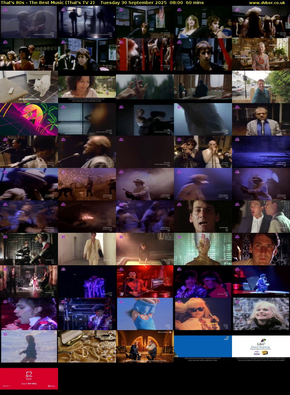 That's 80s - The Best Music (That's TV 2) Tuesday 30 September 2025 08:00 - 09:00