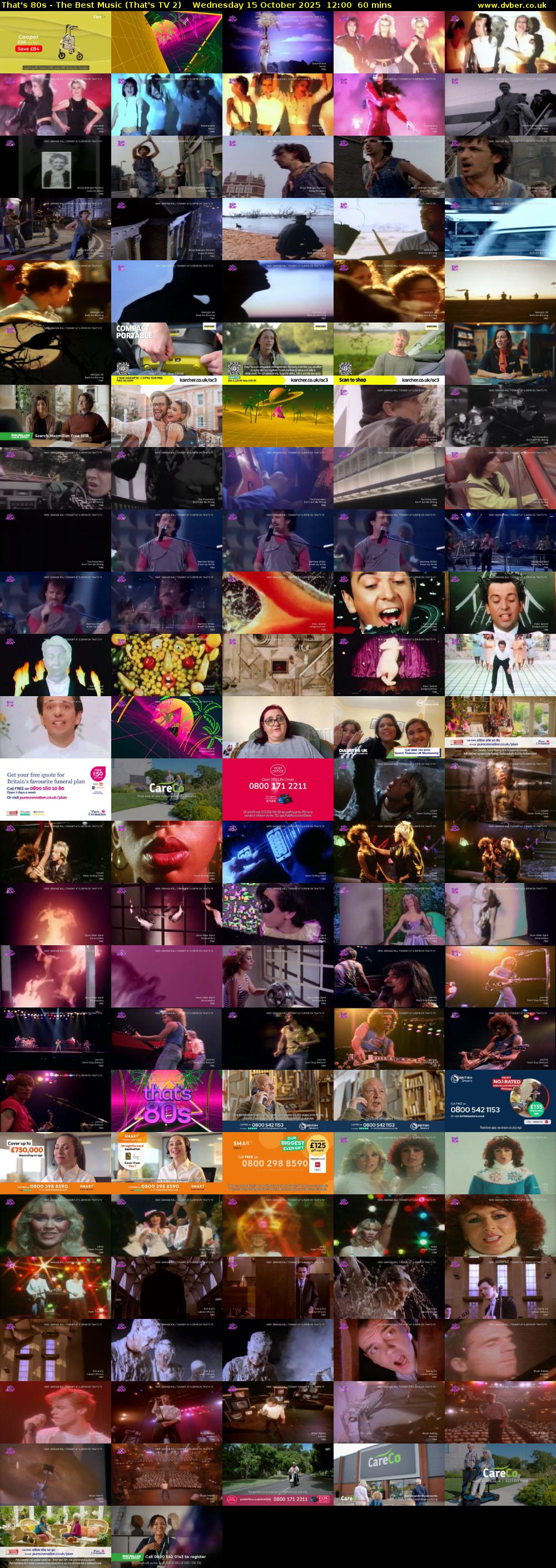 That's 80s - The Best Music (That's TV 2) Wednesday 15 October 2025 12:00 - 13:00