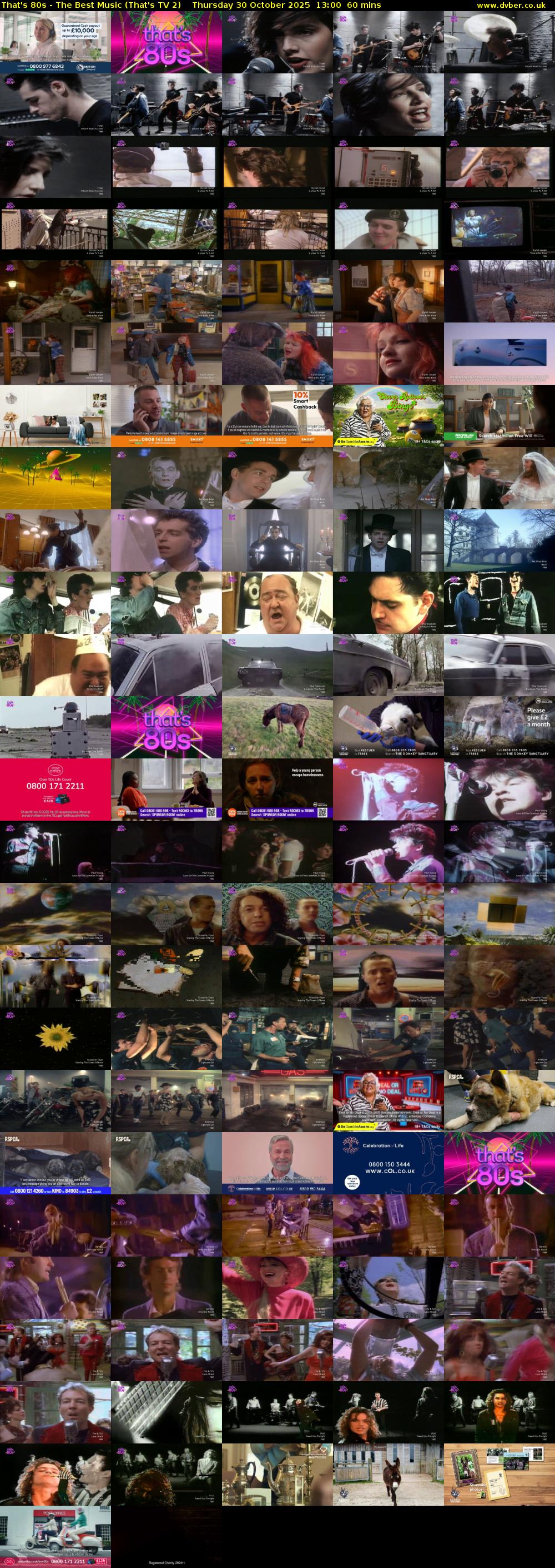 That's 80s - The Best Music (That's TV 2) Thursday 30 October 2025 13:00 - 14:00