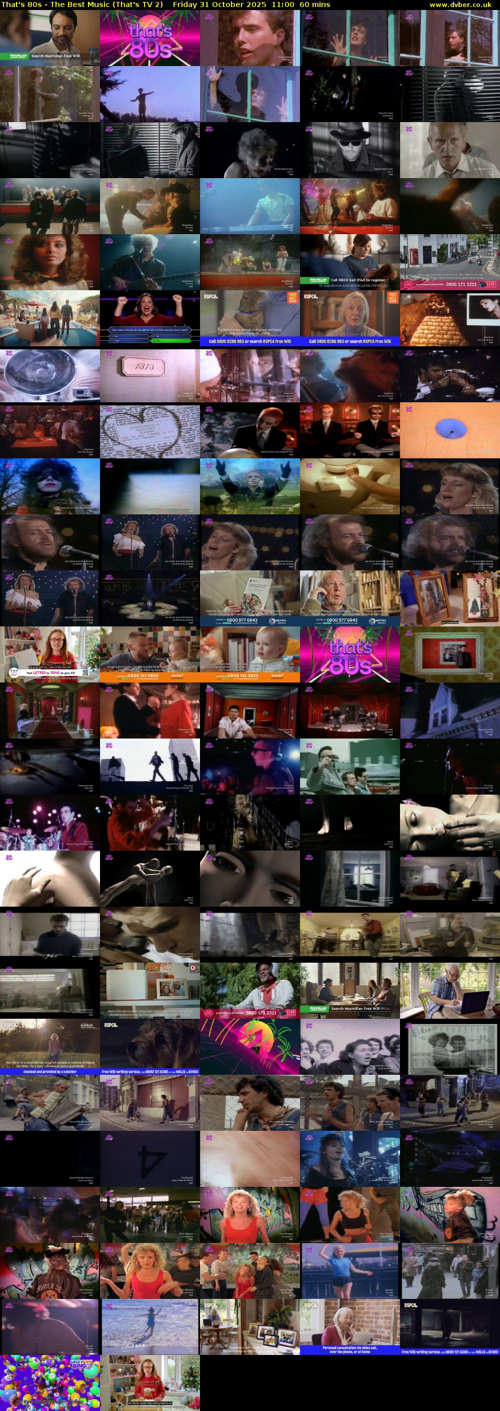 That's 80s - The Best Music (That's TV 2) Friday 31 October 2025 11:00 - 12:00