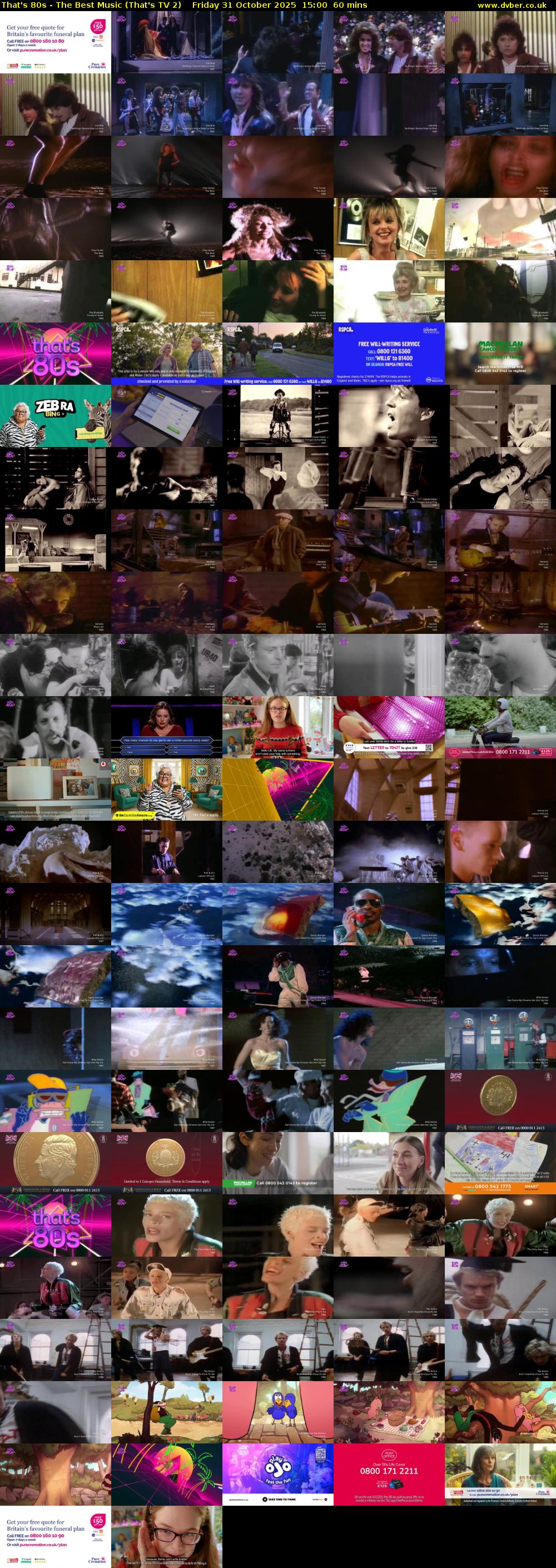 That's 80s - The Best Music (That's TV 2) Friday 31 October 2025 15:00 - 16:00