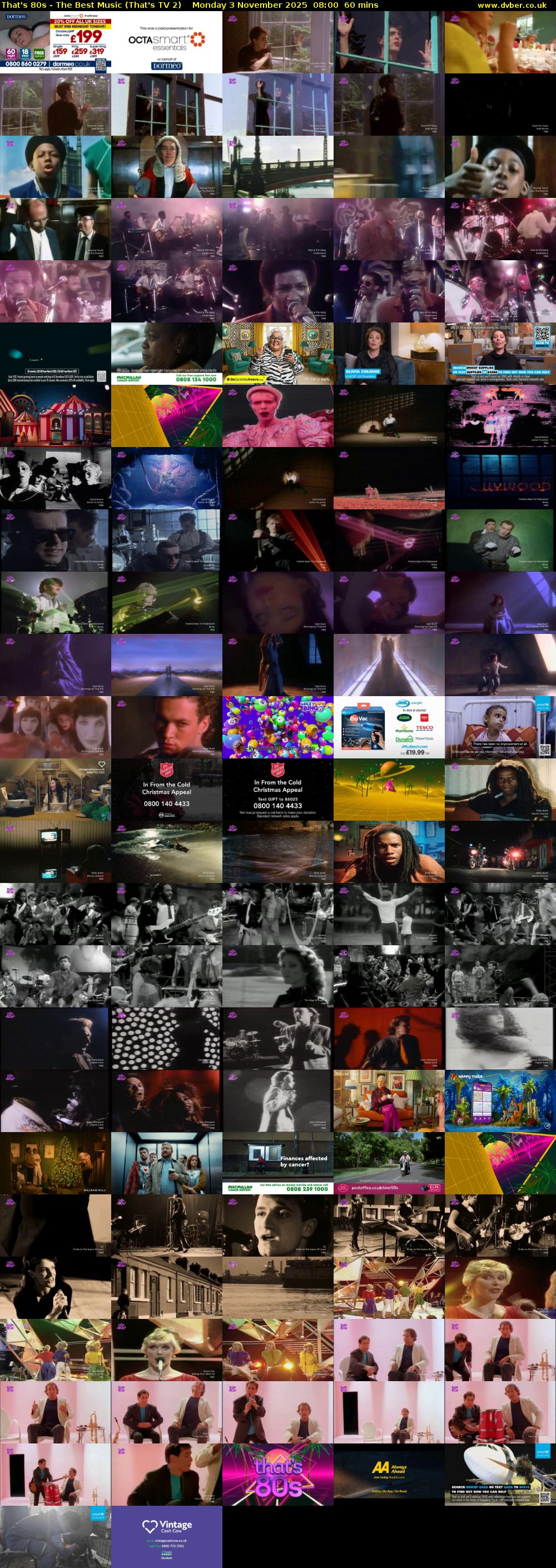 That's 80s - The Best Music (That's TV 2) Monday 3 November 2025 08:00 - 09:00