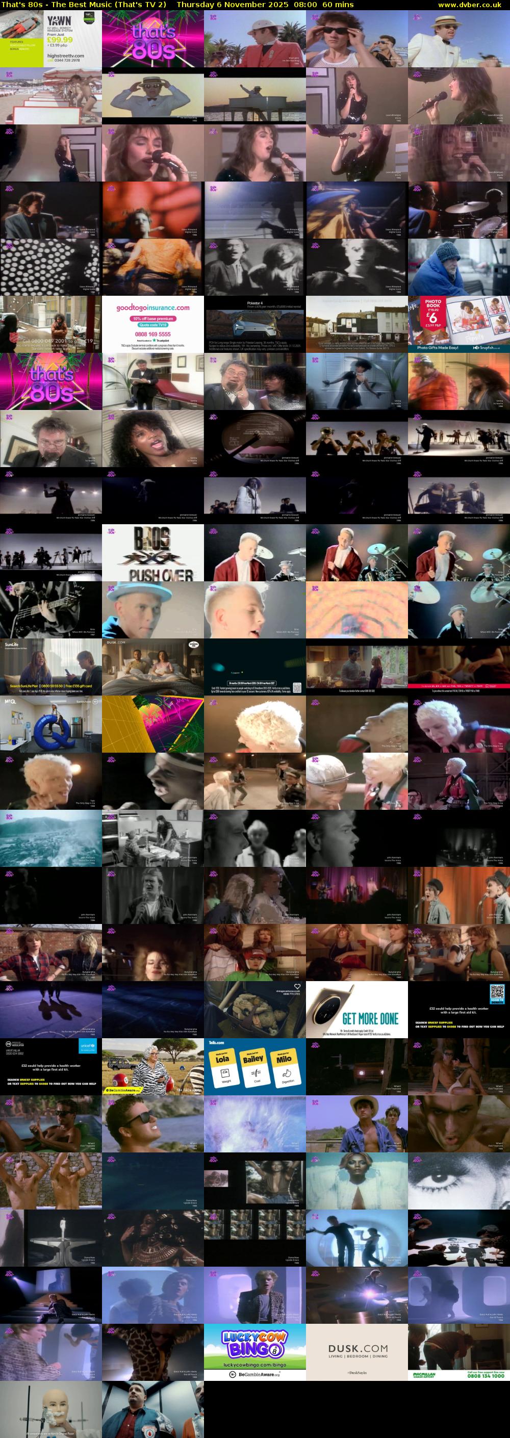 That's 80s - The Best Music (That's TV 2) Thursday 6 November 2025 08:00 - 09:00