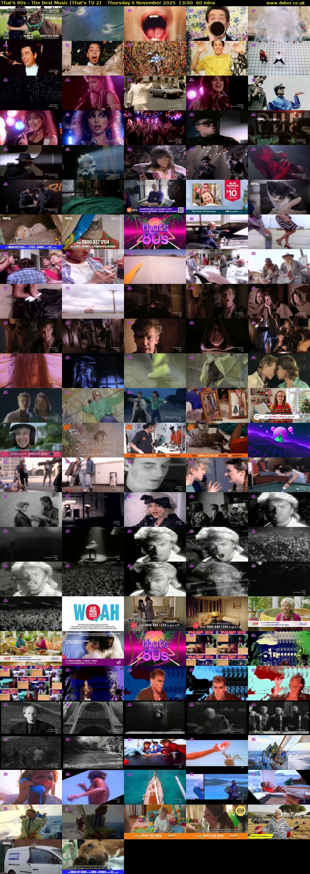 That's 80s - The Best Music (That's TV 2) Thursday 6 November 2025 13:00 - 14:00