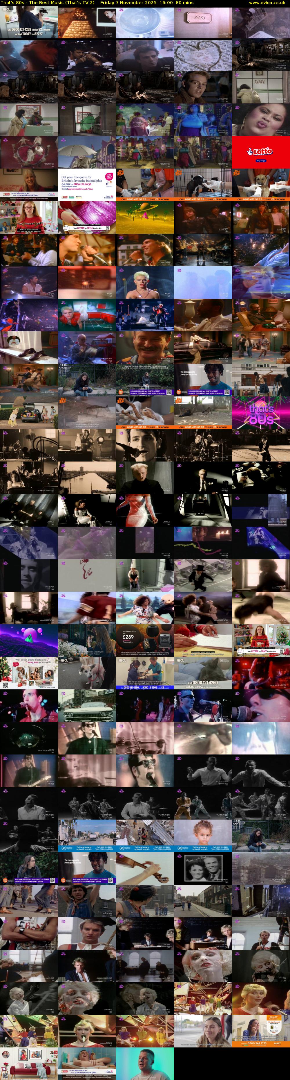 That's 80s - The Best Music (That's TV 2) Friday 7 November 2025 16:00 - 17:20