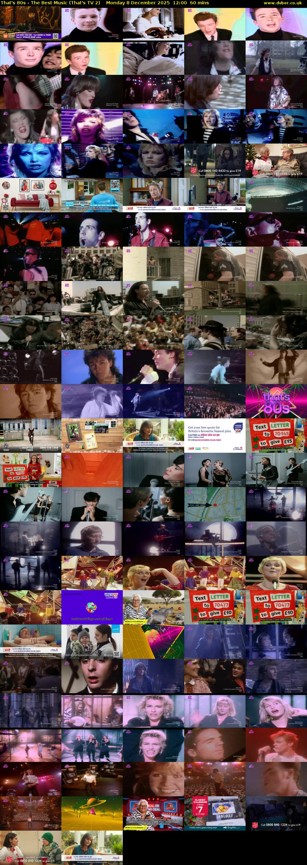 That's 80s - The Best Music (That's TV 2) Monday 8 December 2025 12:00 - 13:00