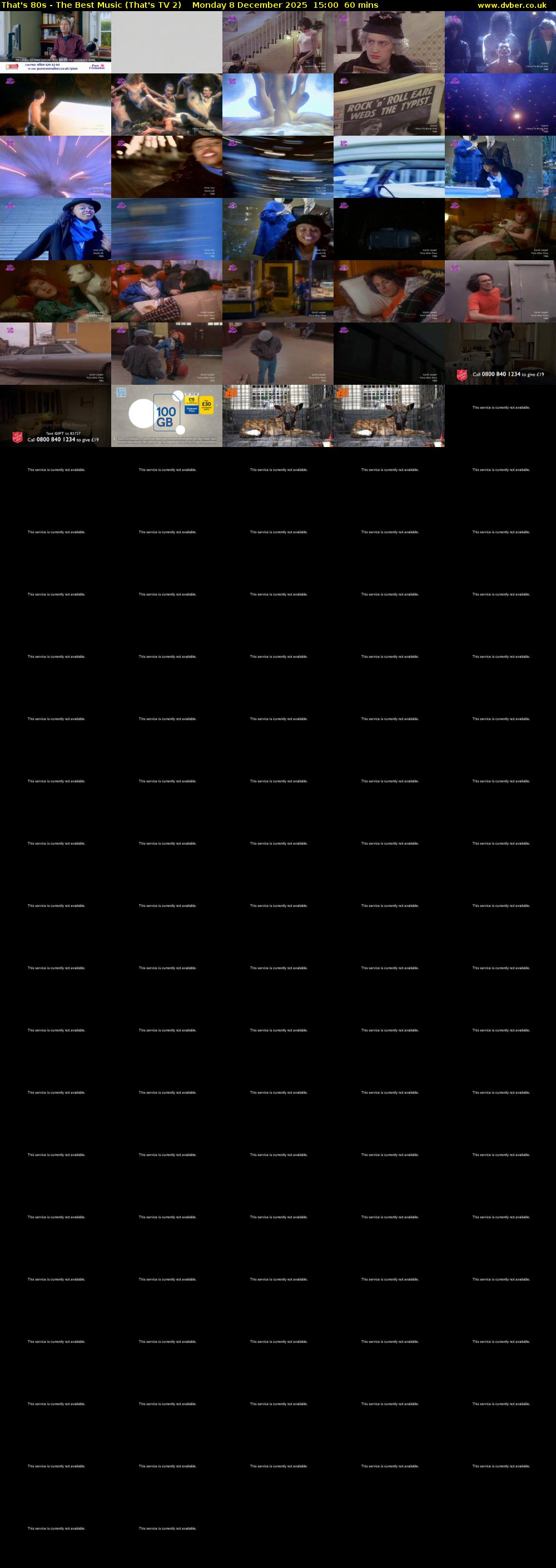 That's 80s - The Best Music (That's TV 2) Monday 8 December 2025 15:00 - 16:00