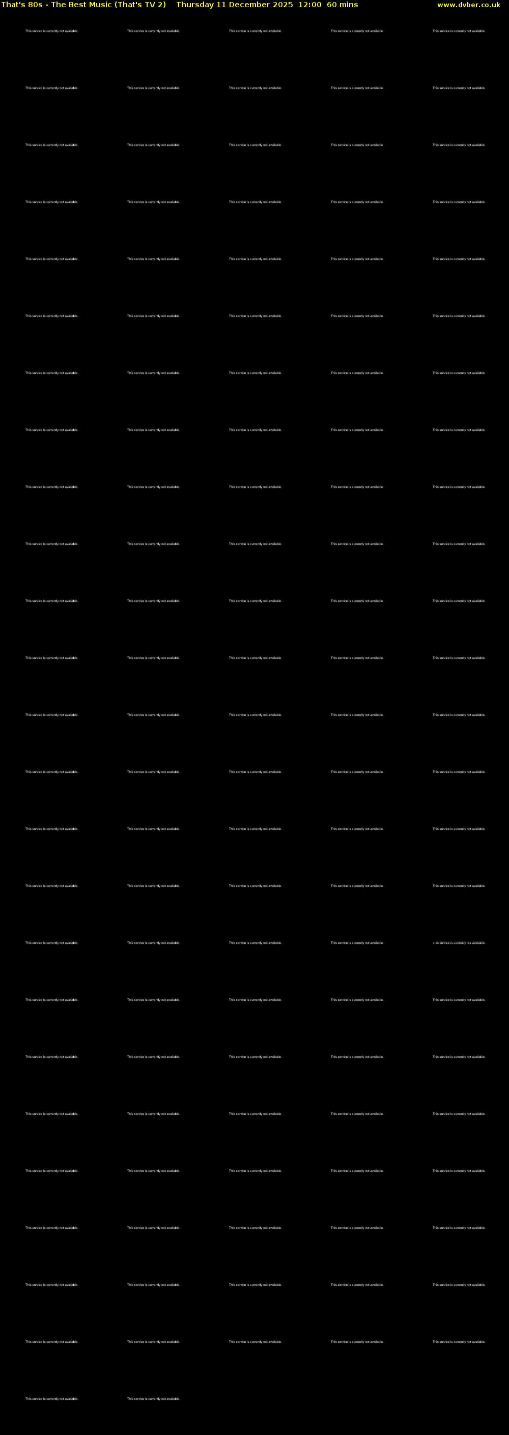 That's 80s - The Best Music (That's TV 2) Thursday 11 December 2025 12:00 - 13:00