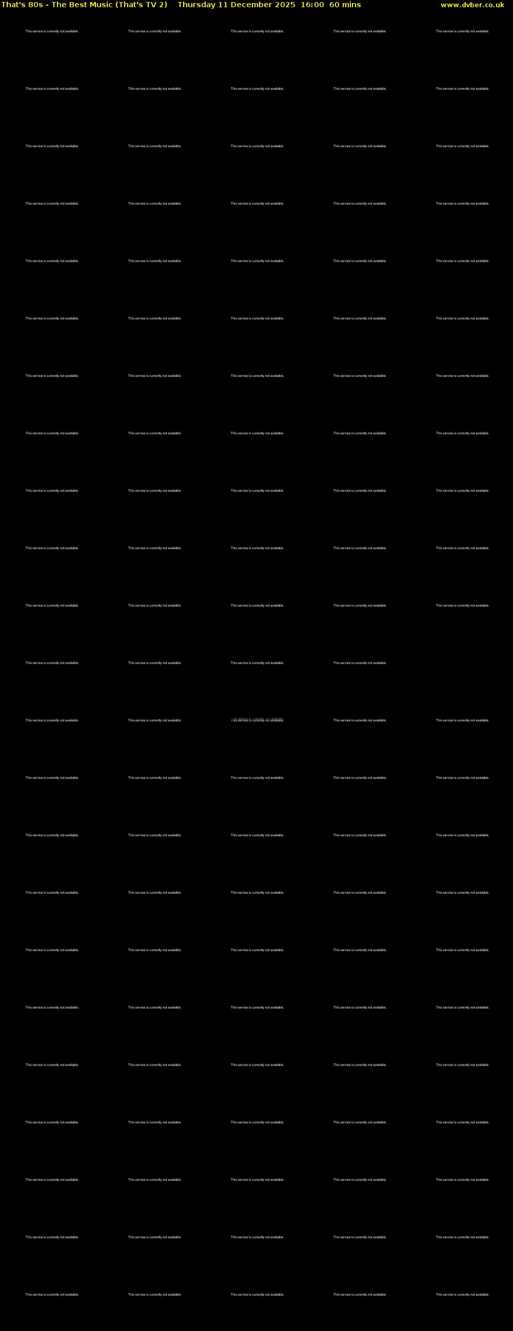 That's 80s - The Best Music (That's TV 2) Thursday 11 December 2025 16:00 - 17:00