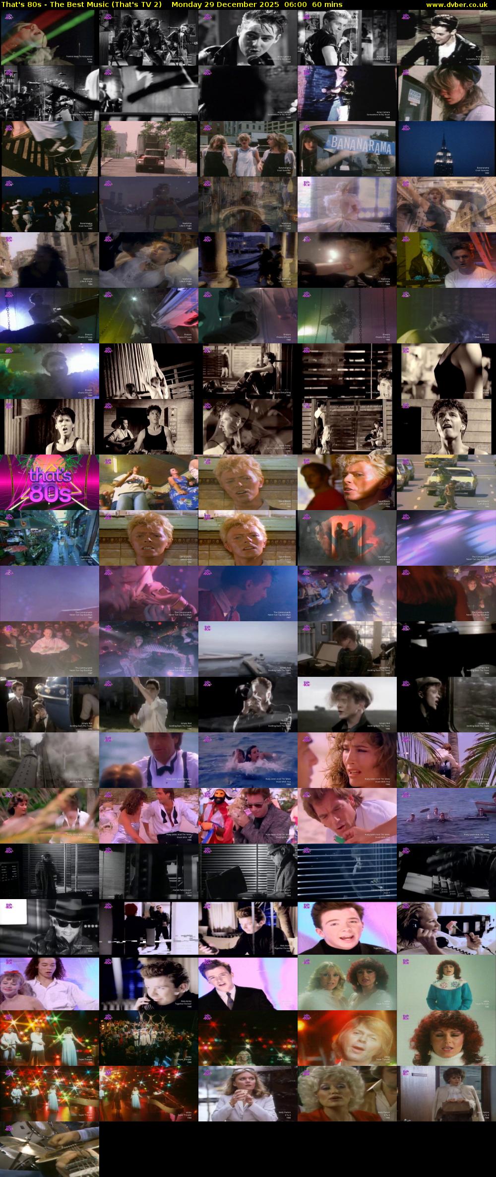 That's 80s - The Best Music (That's TV 2) Monday 29 December 2025 06:00 - 07:00