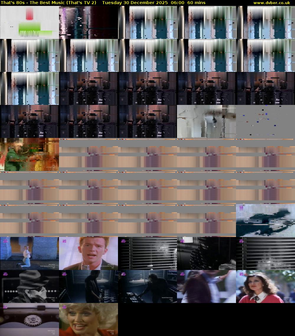 That's 80s - The Best Music (That's TV 2) Tuesday 30 December 2025 06:00 - 07:00