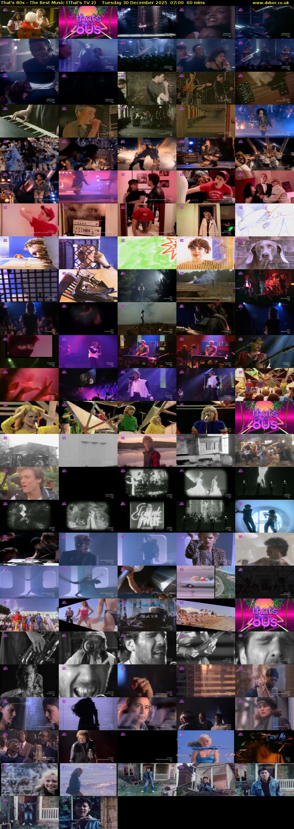 That's 80s - The Best Music (That's TV 2) Tuesday 30 December 2025 07:00 - 08:00