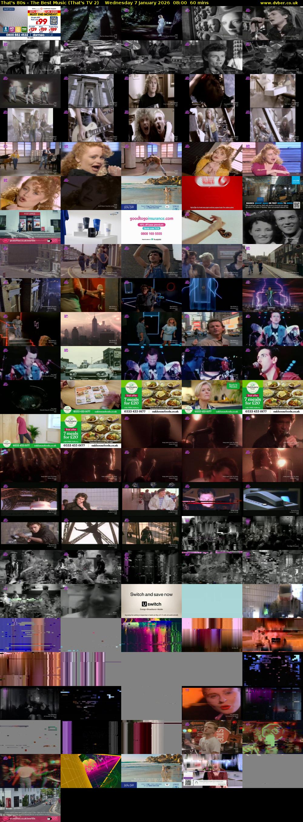 That's 80s - The Best Music (That's TV 2) Wednesday 7 January 2026 08:00 - 09:00