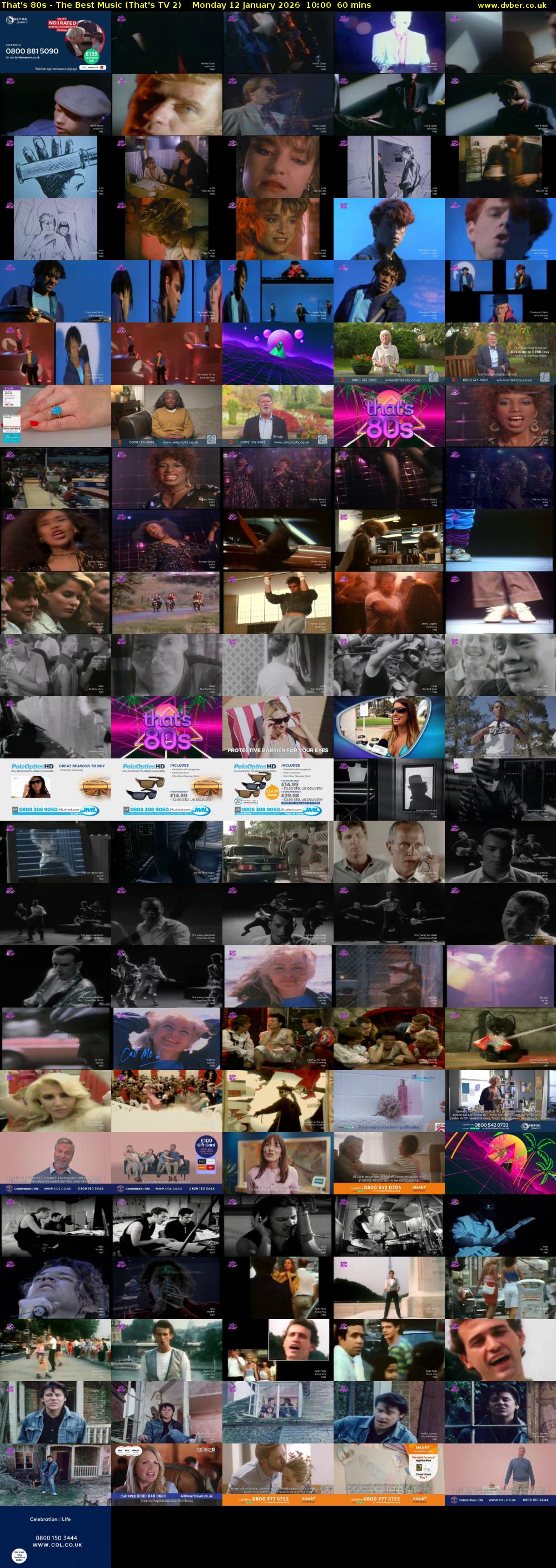 That's 80s - The Best Music (That's TV 2) Monday 12 January 2026 10:00 - 11:00