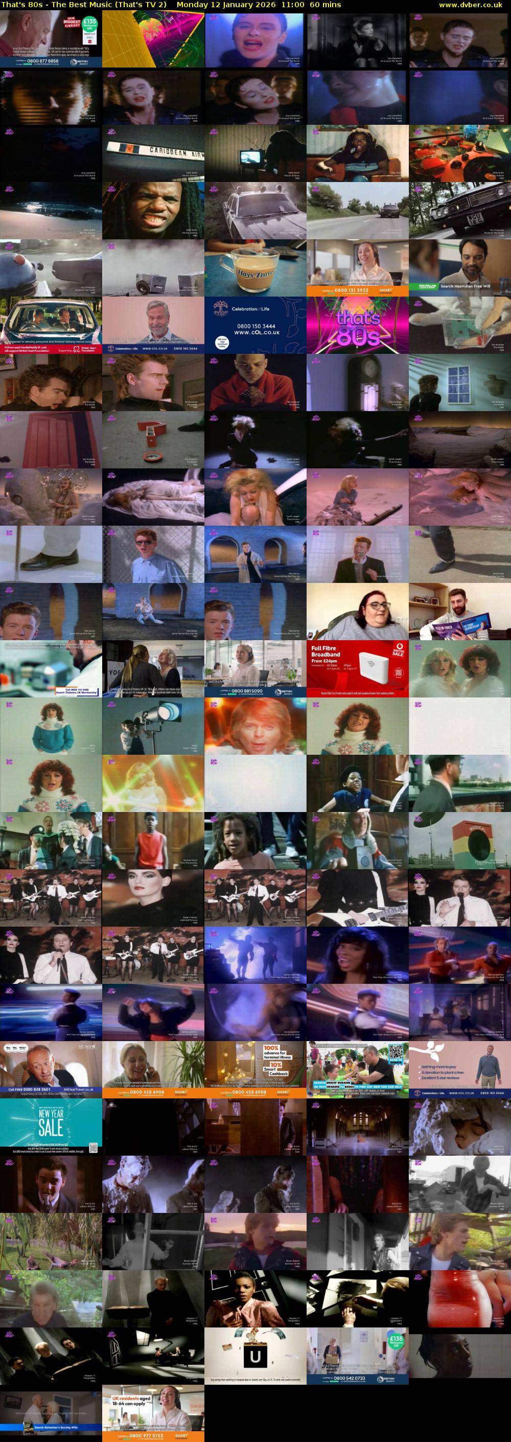 That's 80s - The Best Music (That's TV 2) Monday 12 January 2026 11:00 - 12:00