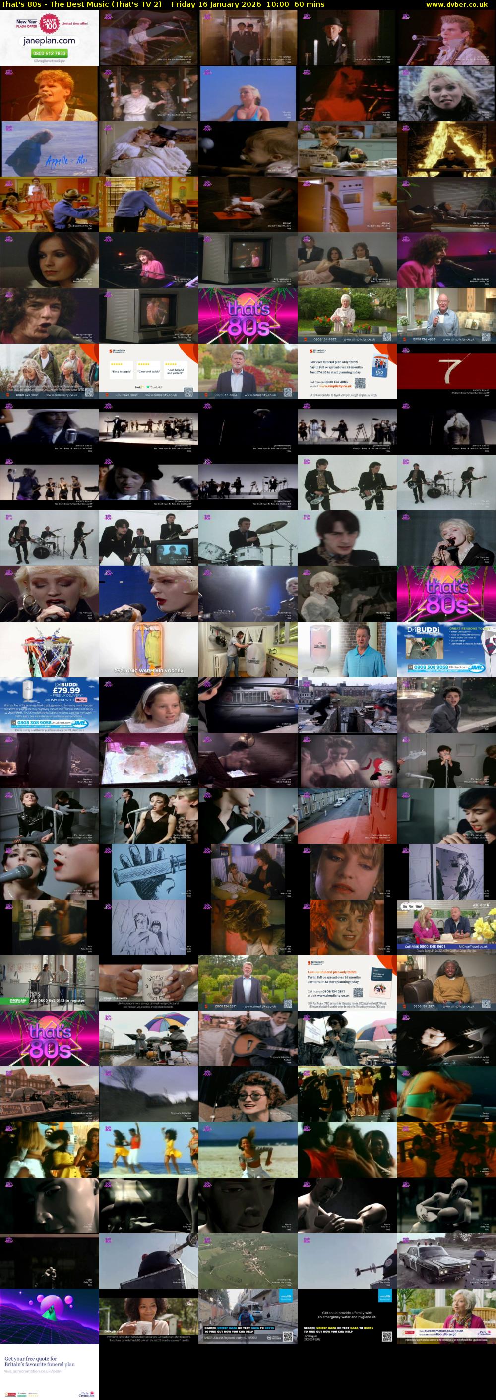 That's 80s - The Best Music (That's TV 2) Friday 16 January 2026 10:00 - 11:00