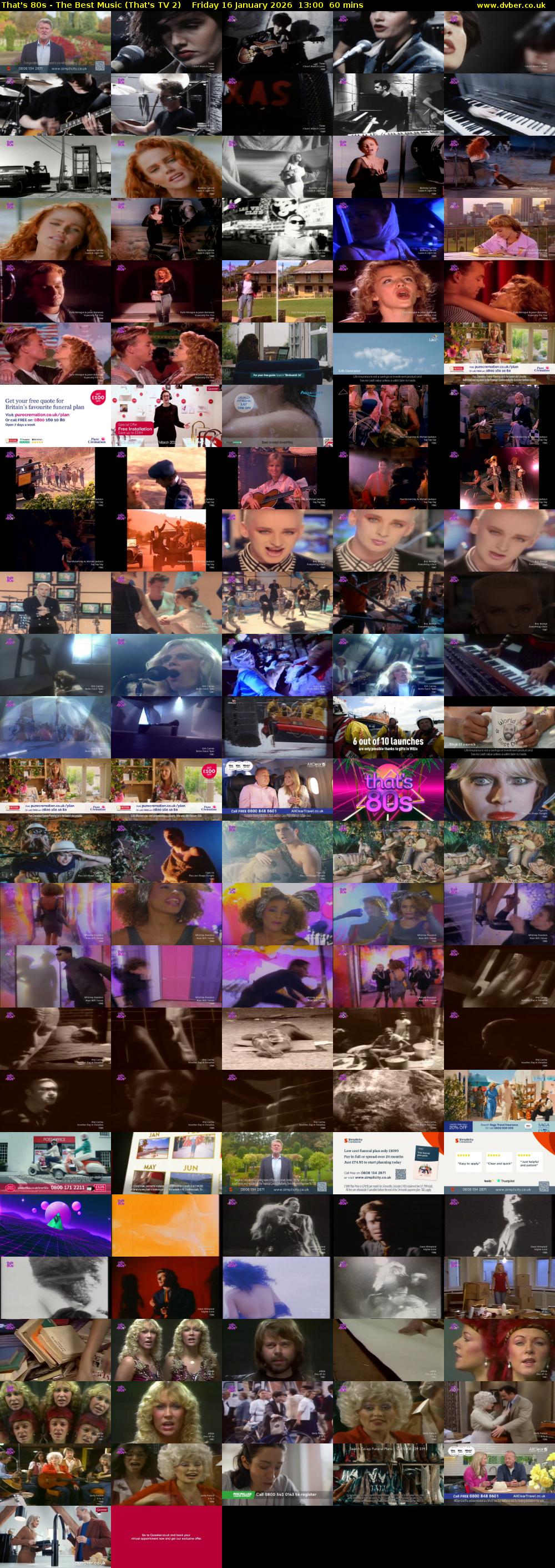 That's 80s - The Best Music (That's TV 2) Friday 16 January 2026 13:00 - 14:00