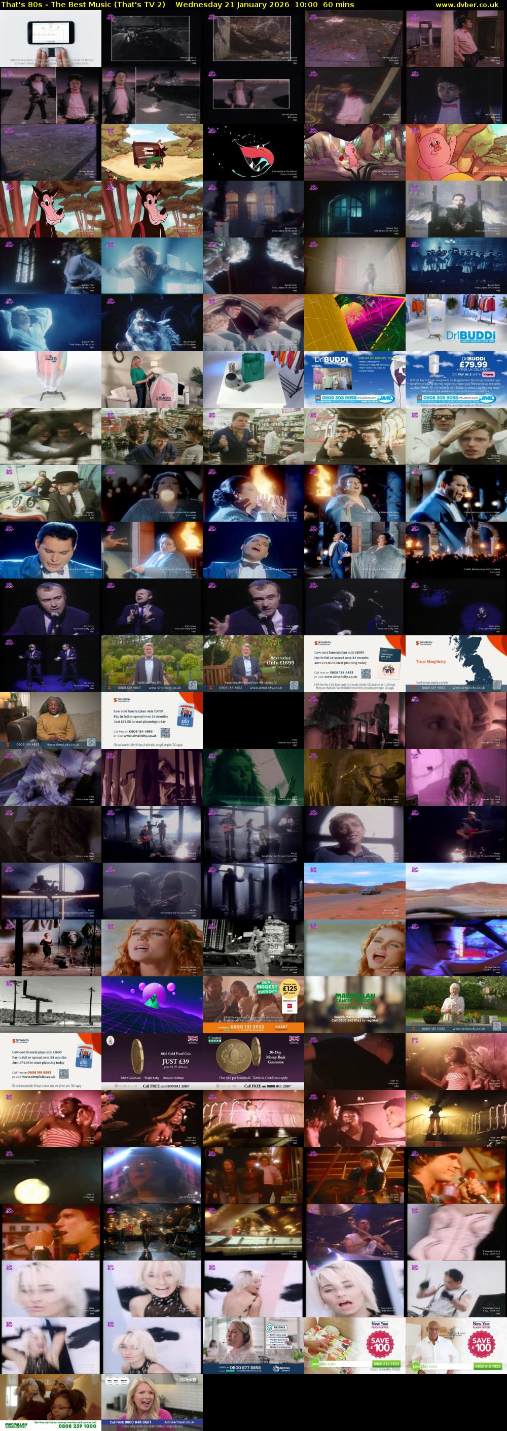 That's 80s - The Best Music (That's TV 2) Wednesday 21 January 2026 10:00 - 11:00