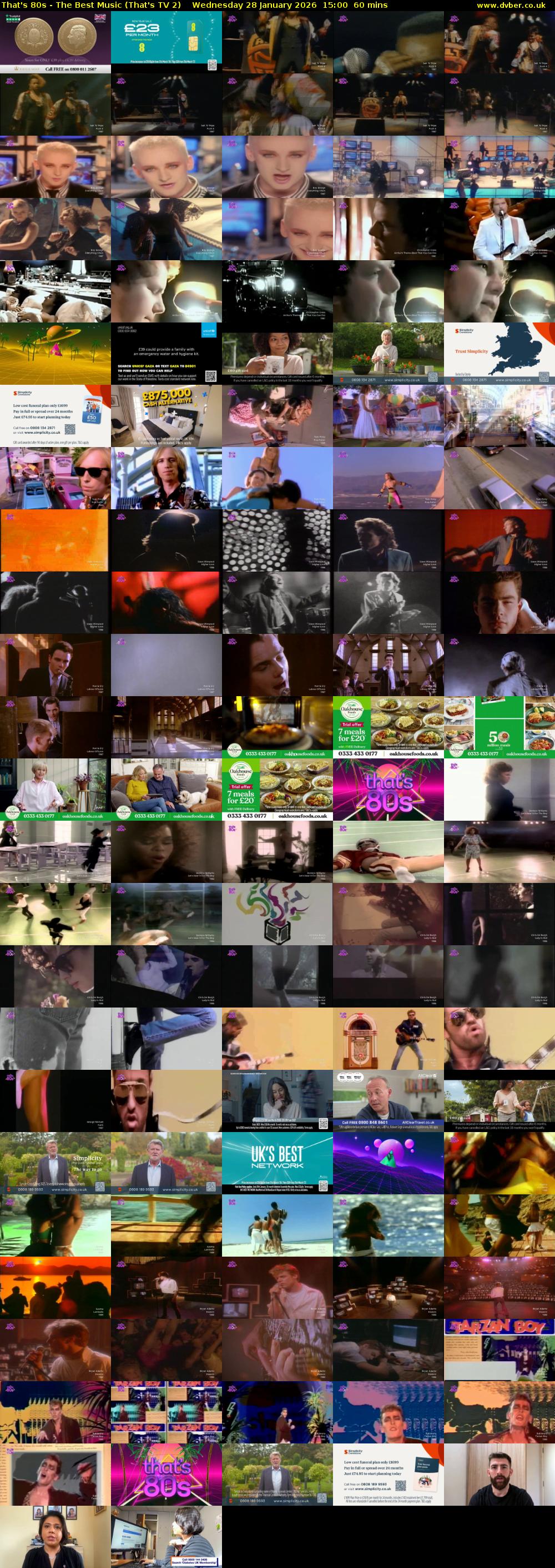 That's 80s - The Best Music (That's TV 2) Wednesday 28 January 2026 15:00 - 16:00