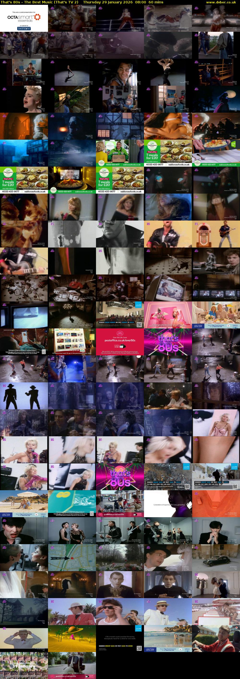 That's 80s - The Best Music (That's TV 2) Thursday 29 January 2026 08:00 - 09:00