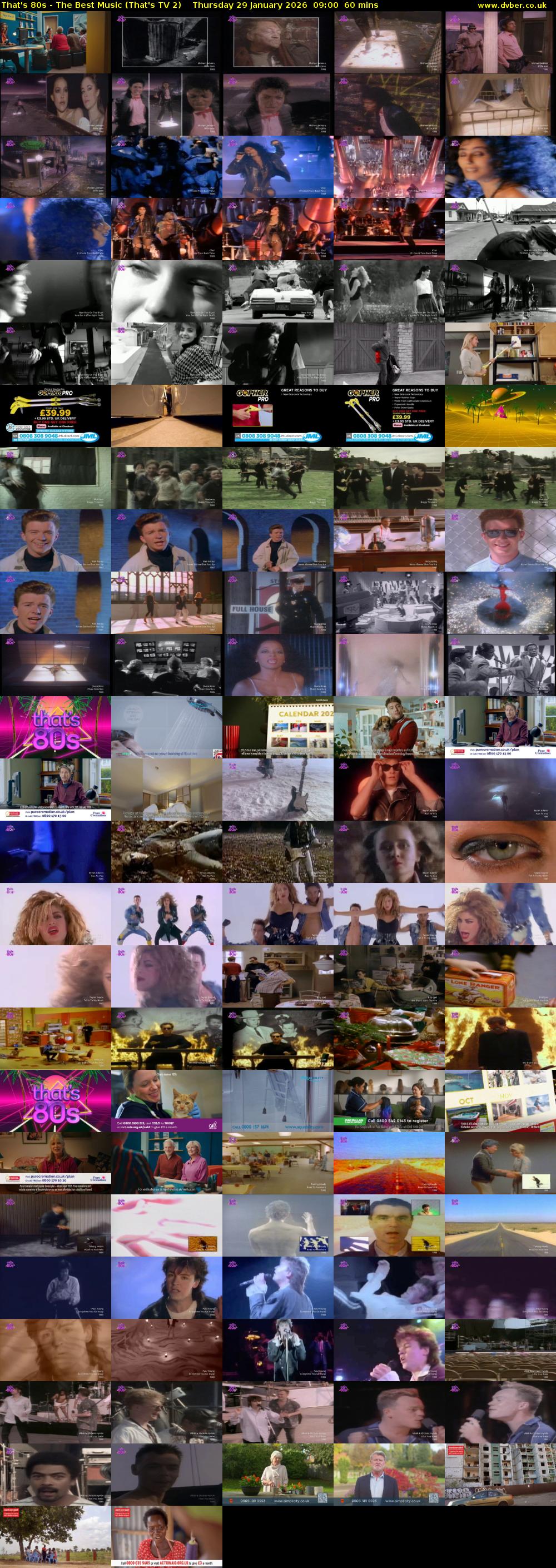 That's 80s - The Best Music (That's TV 2) Thursday 29 January 2026 09:00 - 10:00