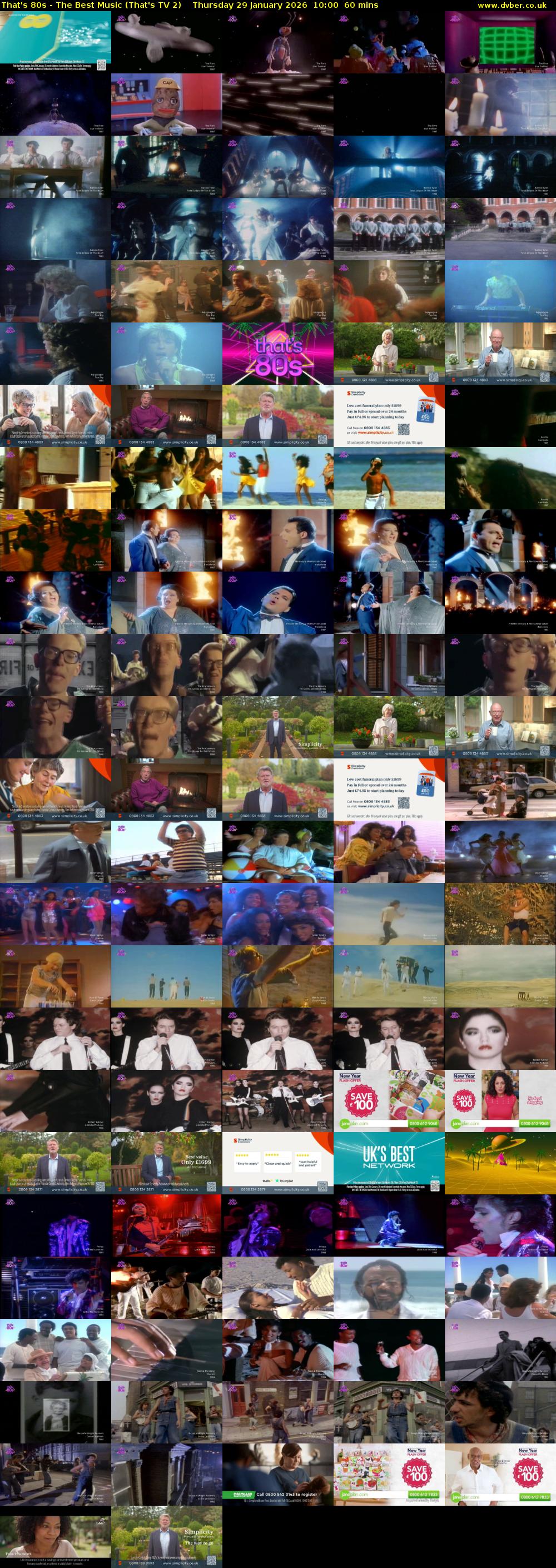 That's 80s - The Best Music (That's TV 2) Thursday 29 January 2026 10:00 - 11:00