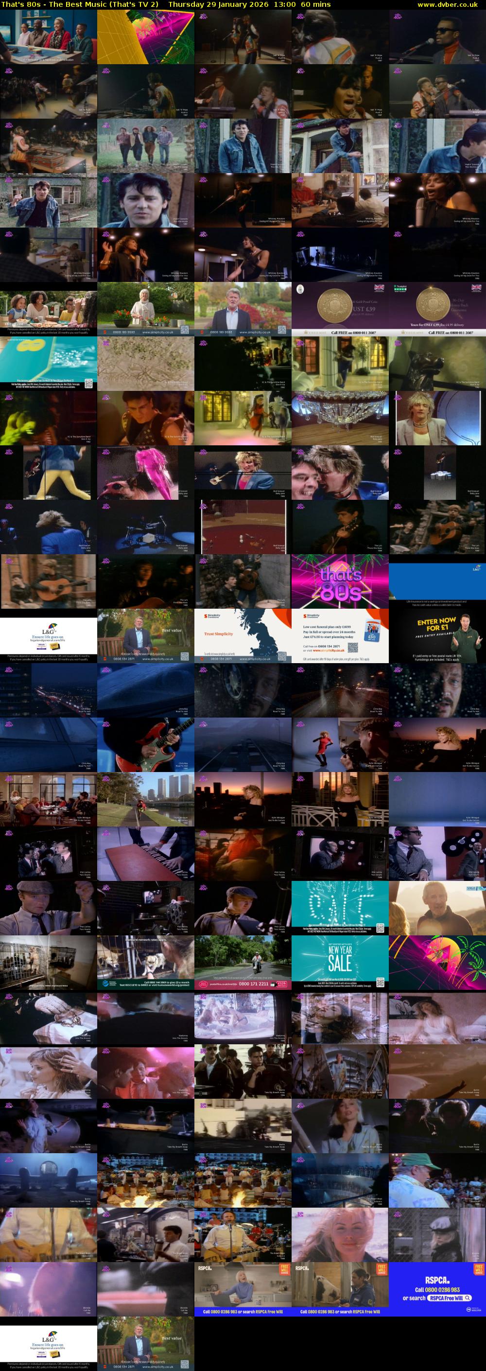 That's 80s - The Best Music (That's TV 2) Thursday 29 January 2026 13:00 - 14:00