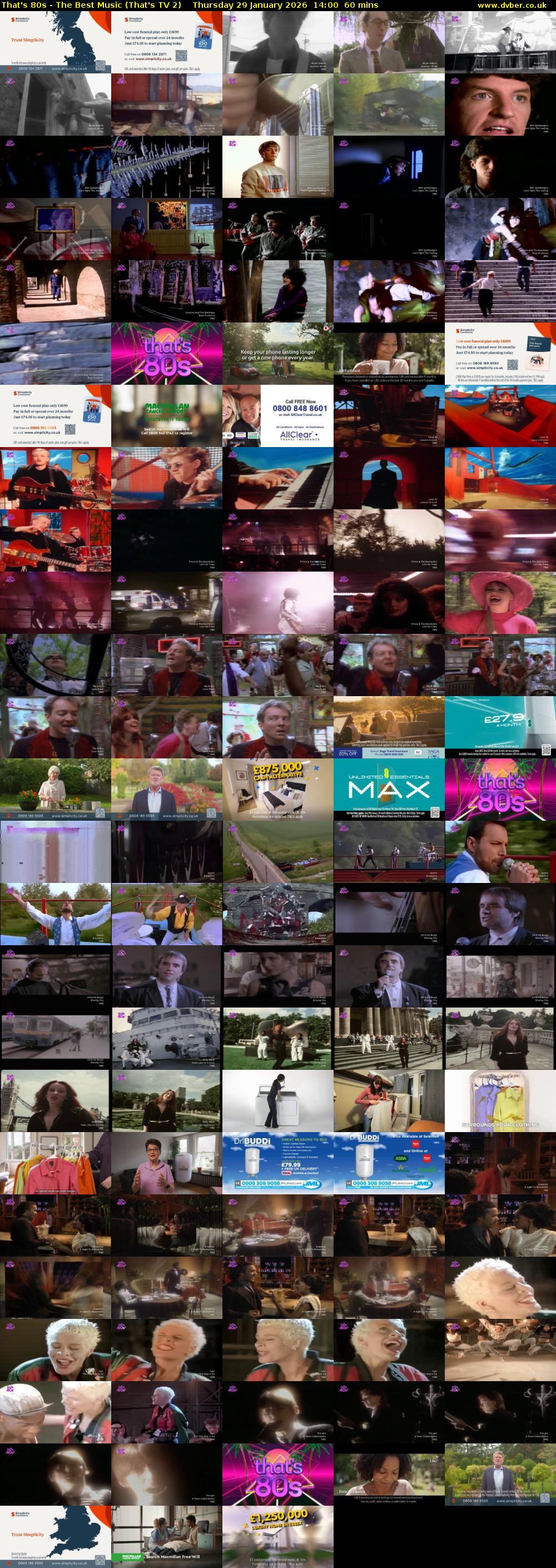 That's 80s - The Best Music (That's TV 2) Thursday 29 January 2026 14:00 - 15:00