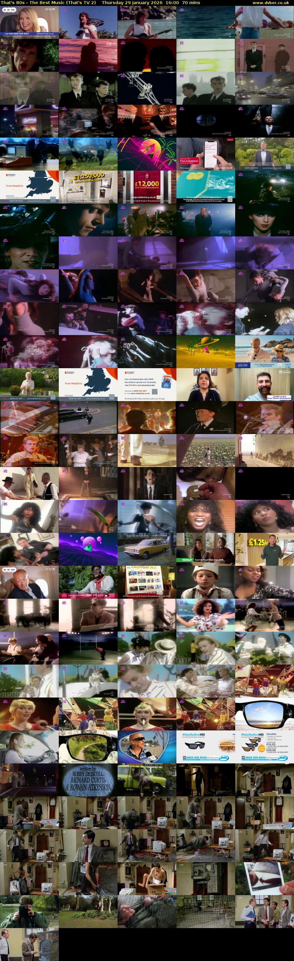 That's 80s - The Best Music (That's TV 2) Thursday 29 January 2026 16:00 - 17:10