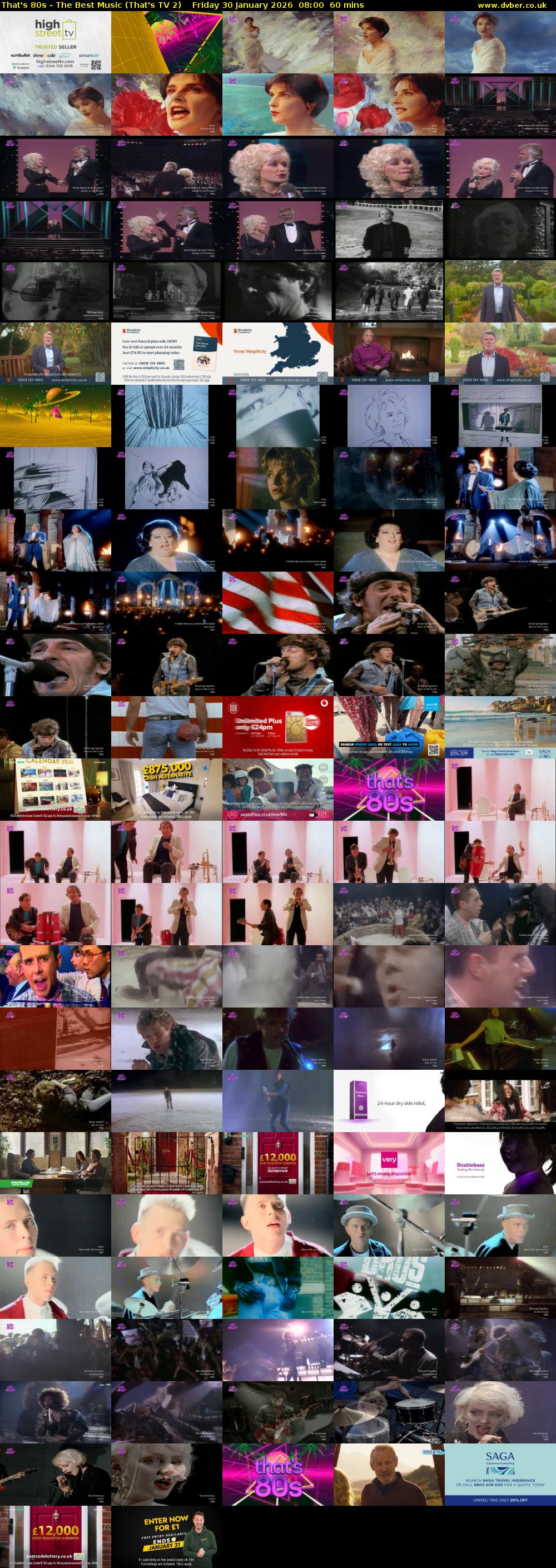 That's 80s - The Best Music (That's TV 2) Friday 30 January 2026 08:00 - 09:00