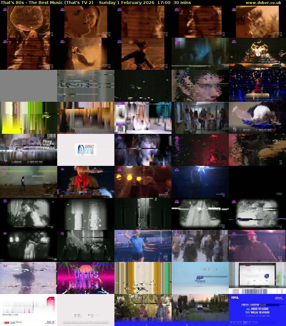 That's 80s - The Best Music (That's TV 2) Sunday 1 February 2026 17:00 - 17:30