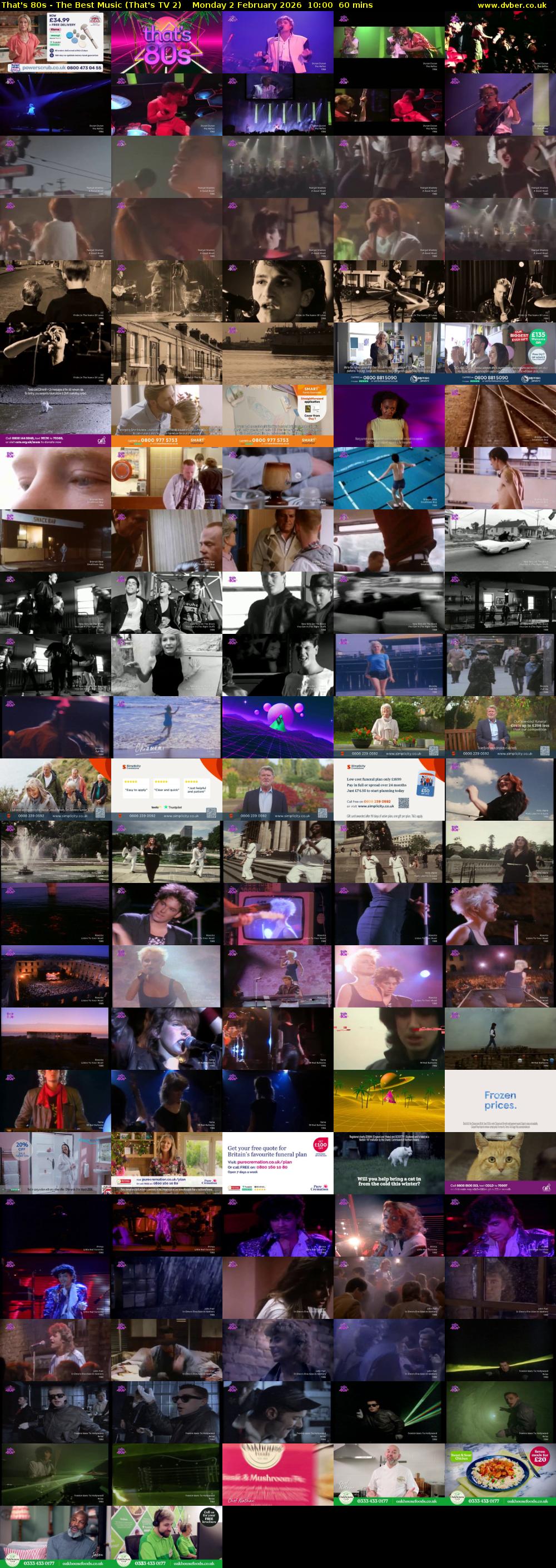 That's 80s - The Best Music (That's TV 2) Monday 2 February 2026 10:00 - 11:00