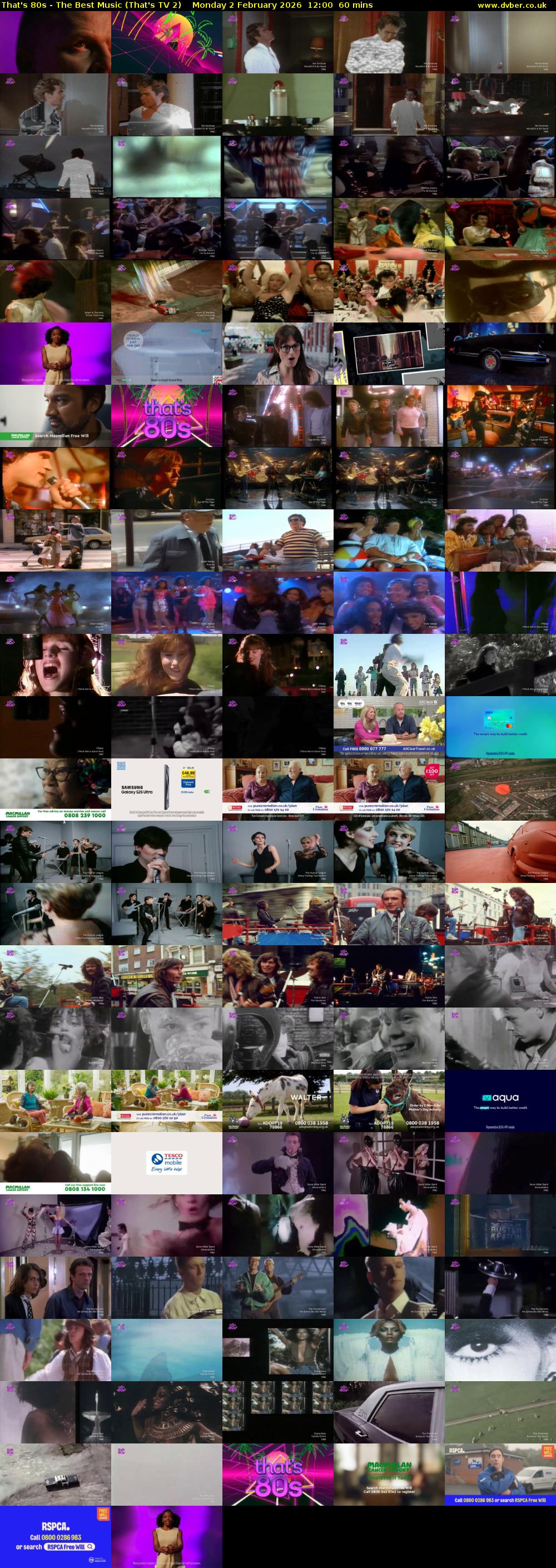 That's 80s - The Best Music (That's TV 2) Monday 2 February 2026 12:00 - 13:00