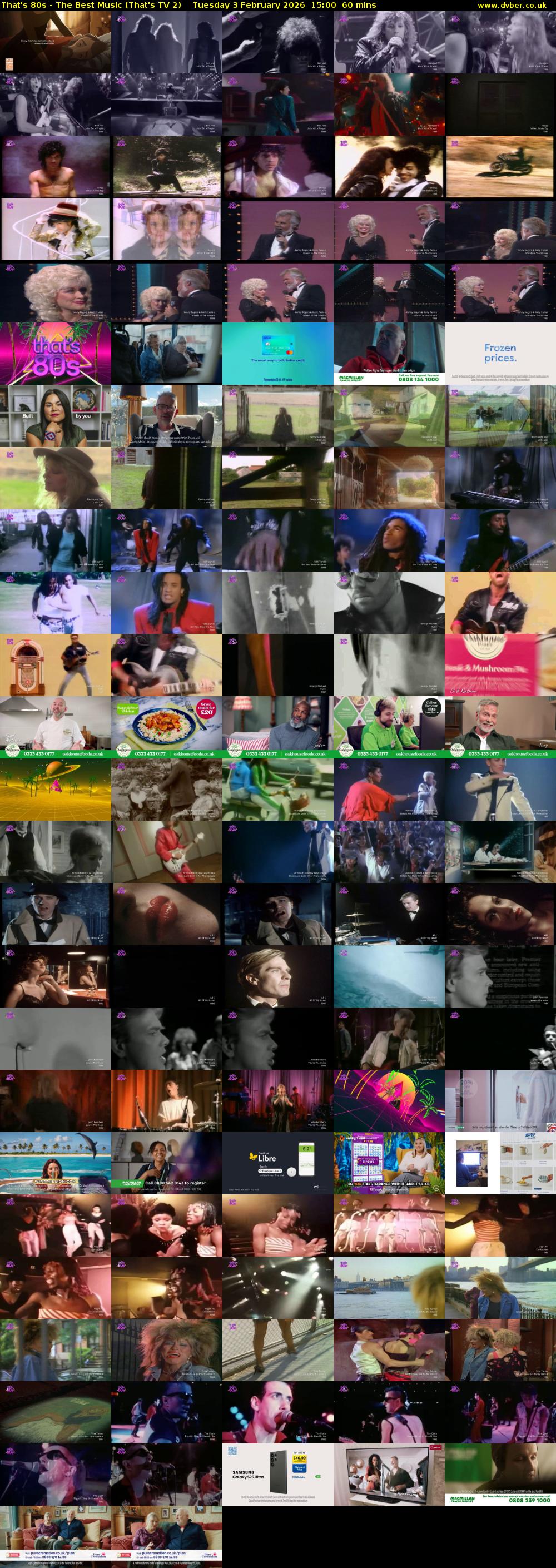 That's 80s - The Best Music (That's TV 2) Tuesday 3 February 2026 15:00 - 16:00