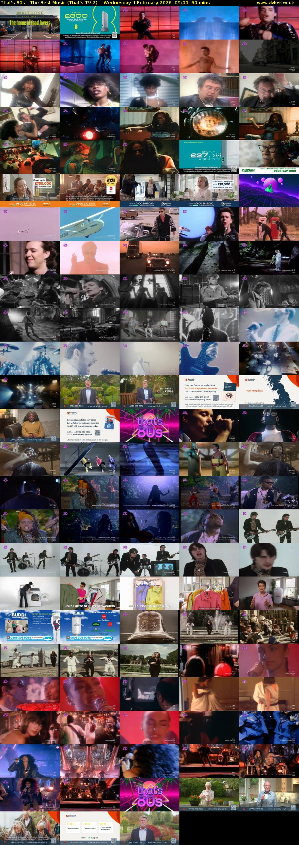 That's 80s - The Best Music (That's TV 2) Wednesday 4 February 2026 09:00 - 10:00