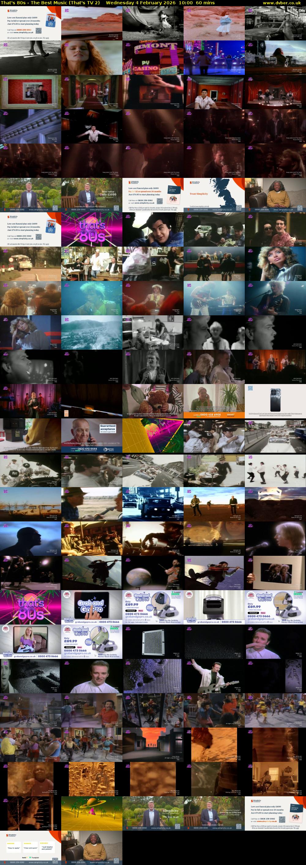 That's 80s - The Best Music (That's TV 2) Wednesday 4 February 2026 10:00 - 11:00