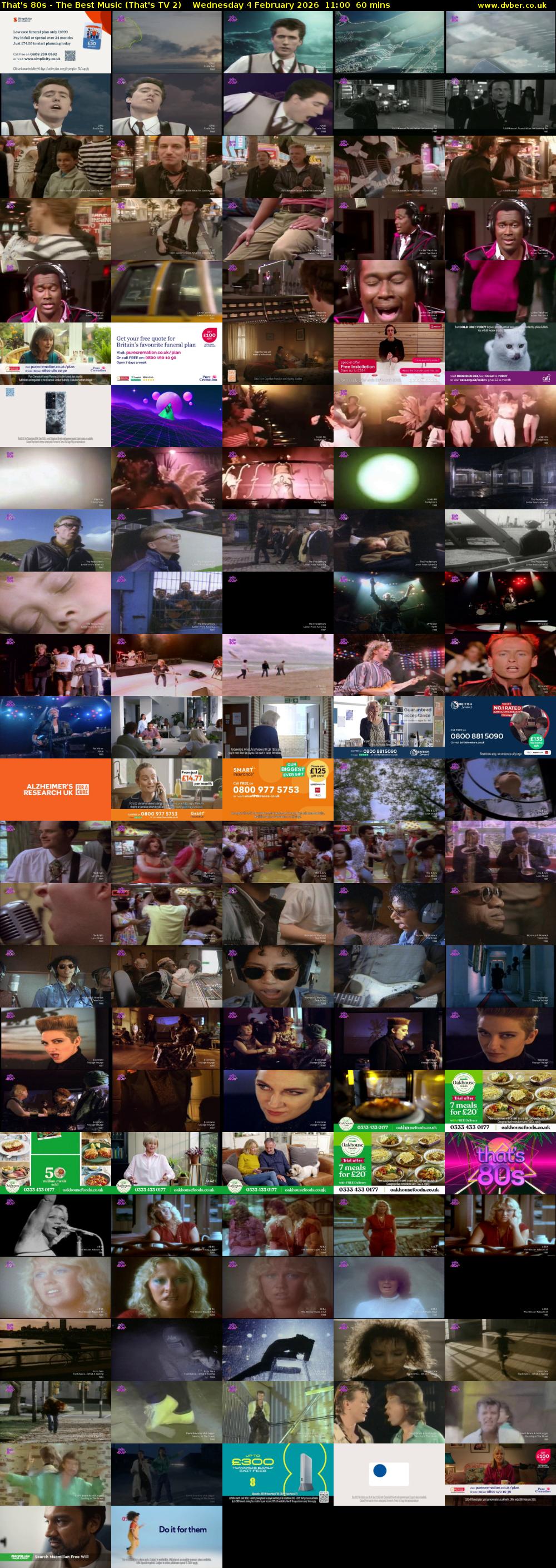 That's 80s - The Best Music (That's TV 2) Wednesday 4 February 2026 11:00 - 12:00