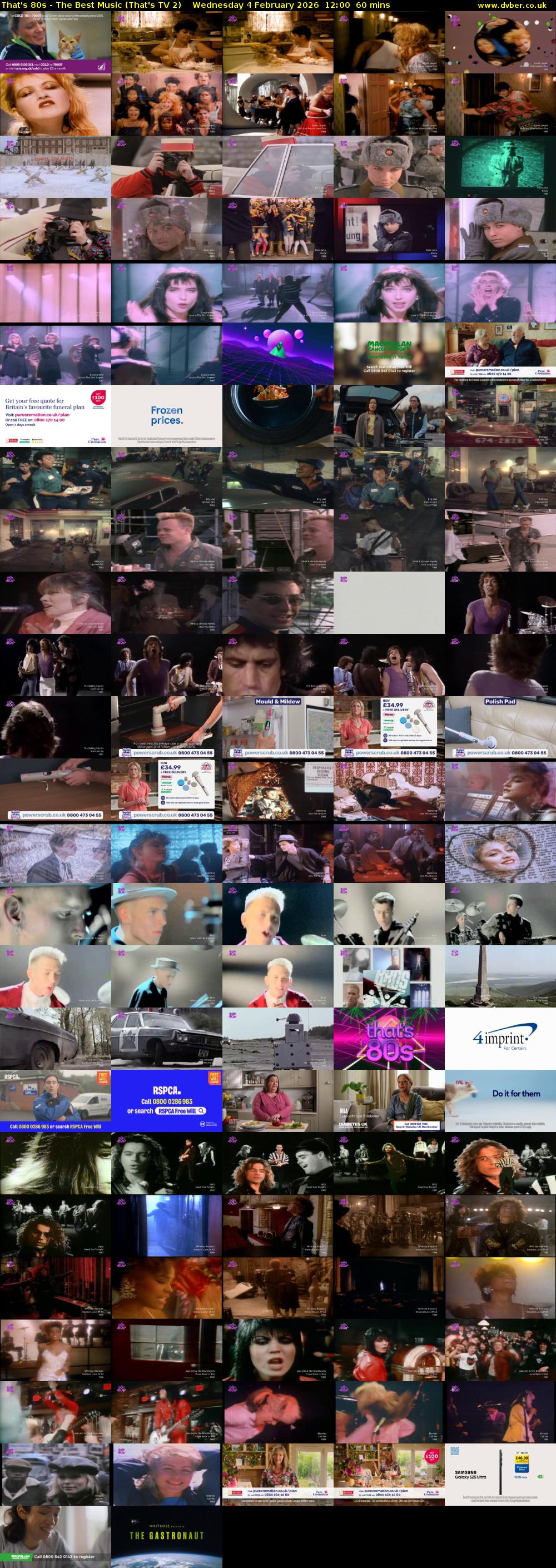 That's 80s - The Best Music (That's TV 2) Wednesday 4 February 2026 12:00 - 13:00