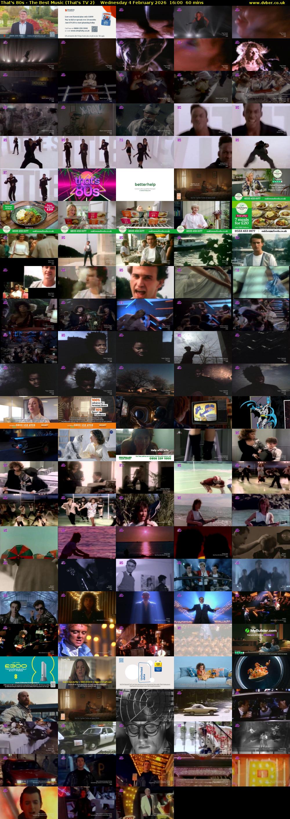 That's 80s - The Best Music (That's TV 2) Wednesday 4 February 2026 16:00 - 17:00