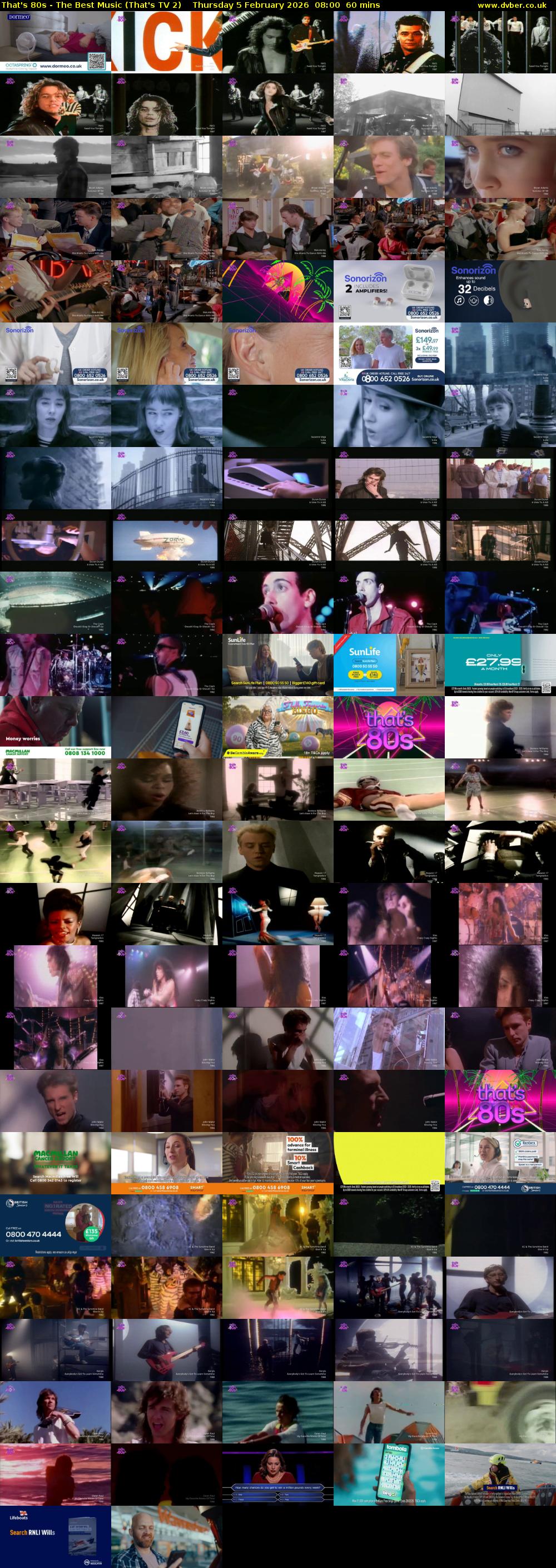 That's 80s - The Best Music (That's TV 2) Thursday 5 February 2026 08:00 - 09:00