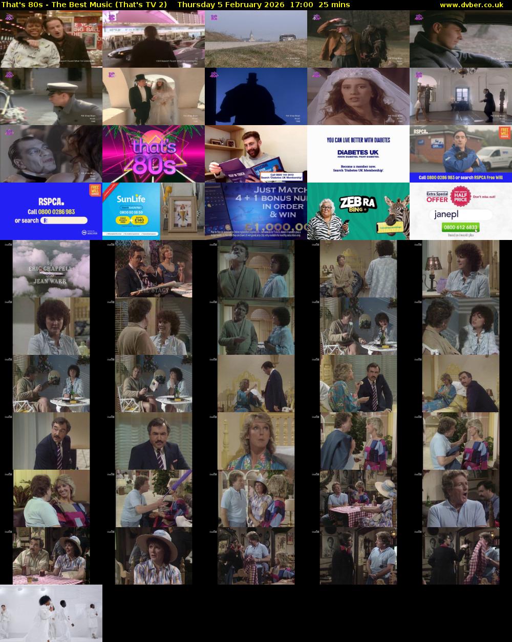 That's 80s - The Best Music (That's TV 2) Thursday 5 February 2026 17:00 - 17:25