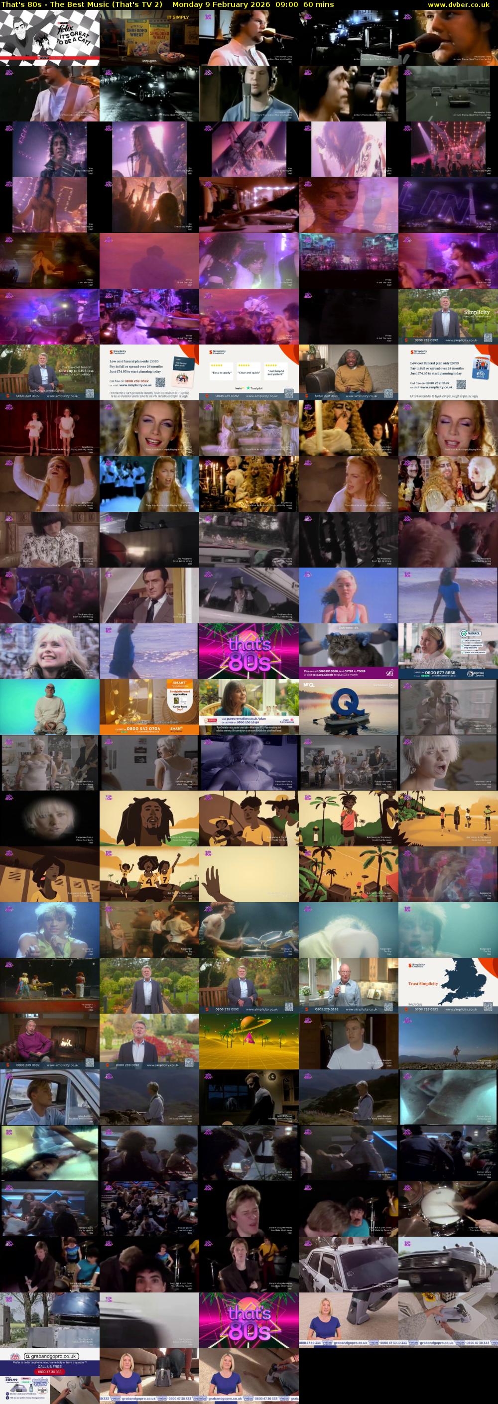 That's 80s - The Best Music (That's TV 2) Monday 9 February 2026 09:00 - 10:00