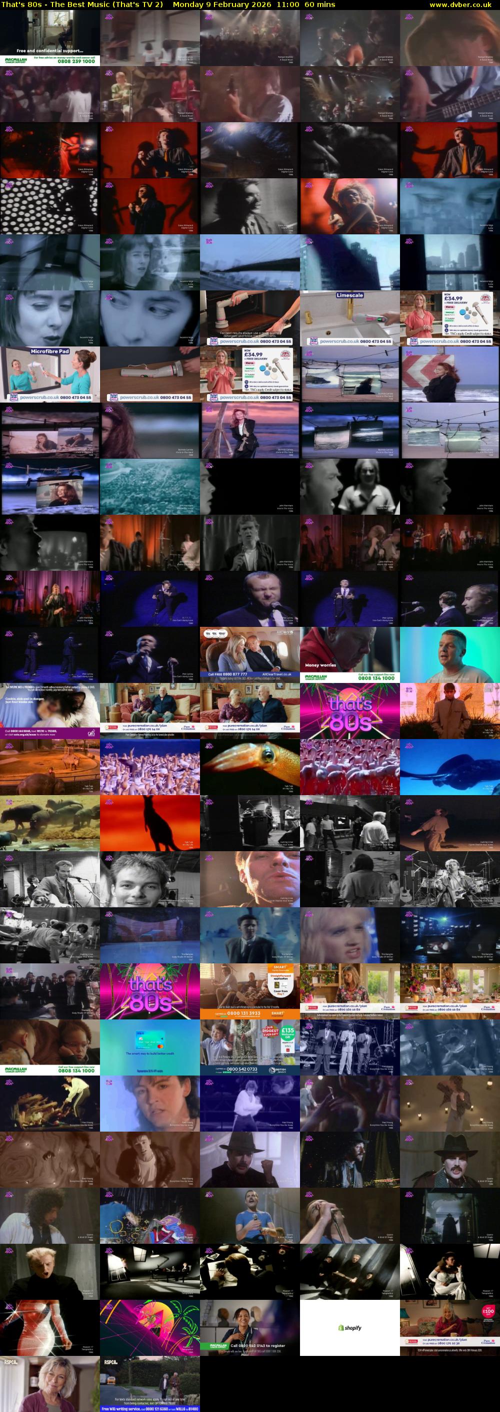 That's 80s - The Best Music (That's TV 2) Monday 9 February 2026 11:00 - 12:00