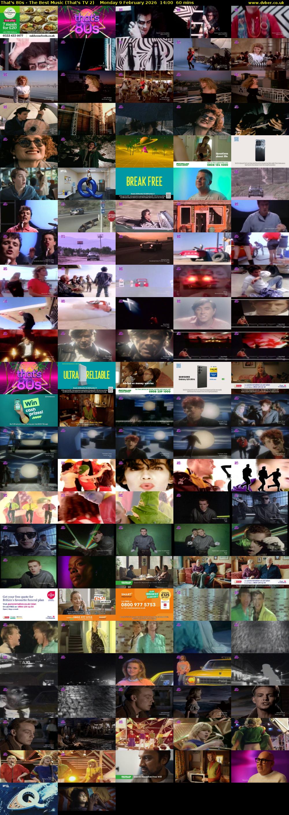 That's 80s - The Best Music (That's TV 2) Monday 9 February 2026 14:00 - 15:00