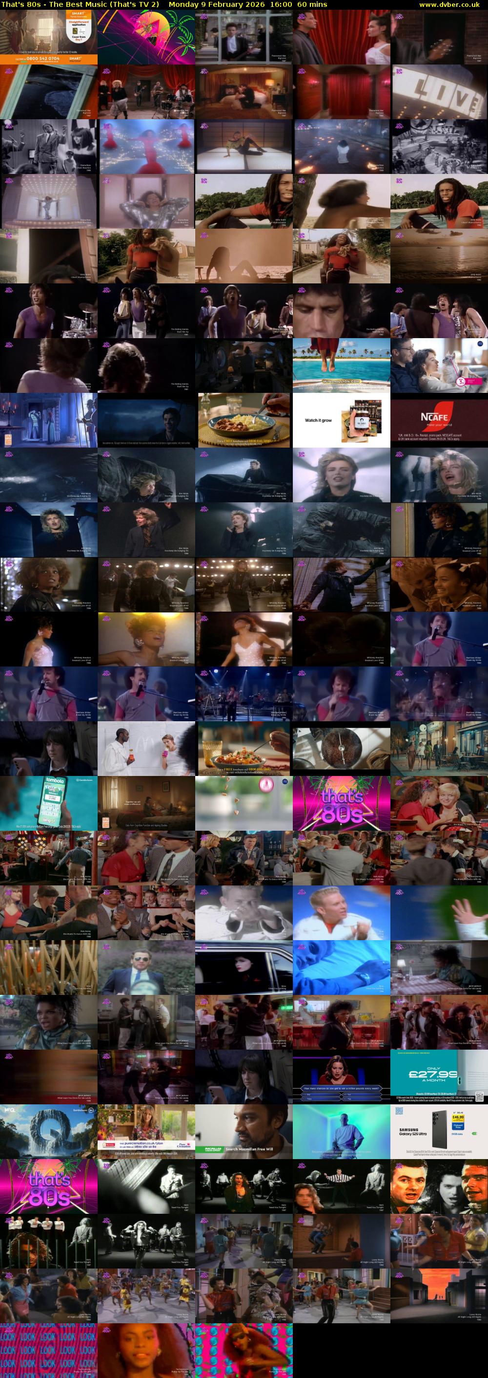 That's 80s - The Best Music (That's TV 2) Monday 9 February 2026 16:00 - 17:00