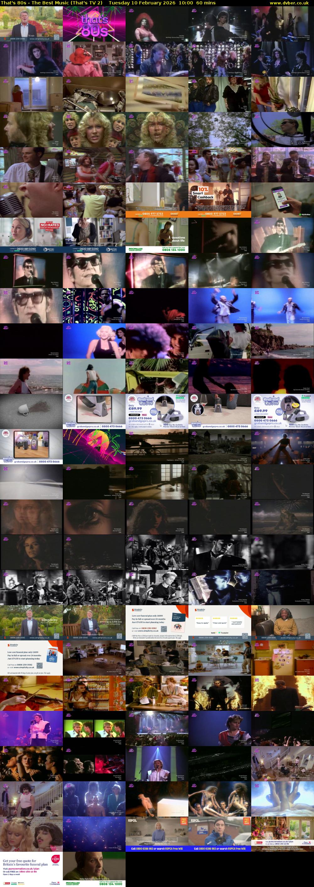 That's 80s - The Best Music (That's TV 2) Tuesday 10 February 2026 10:00 - 11:00